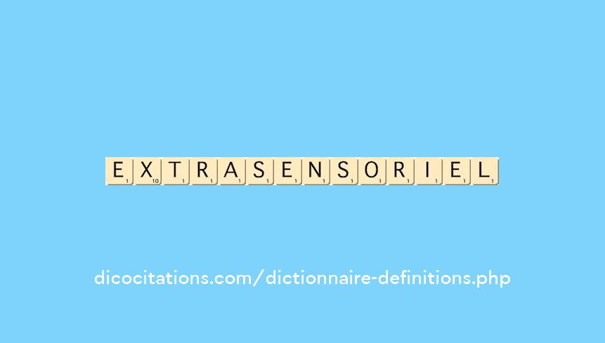 extrasensoriel extrasensoriel