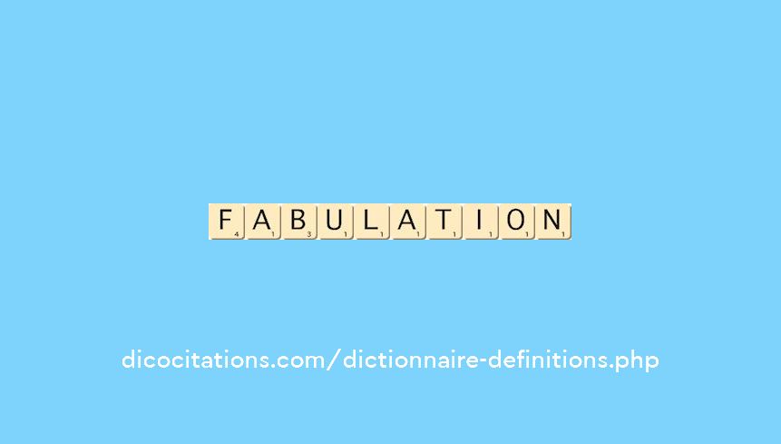 fabulation