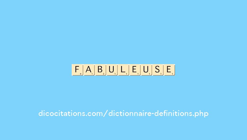 fabuleuse fabuleuse