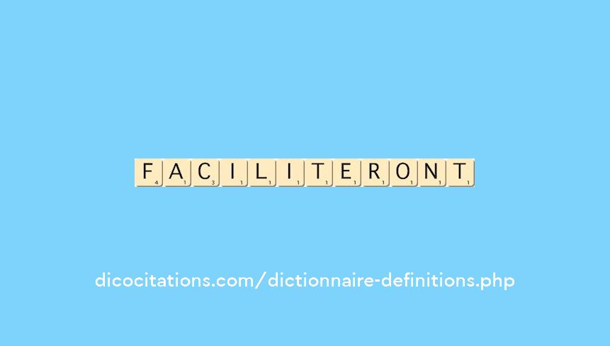 faciliteront