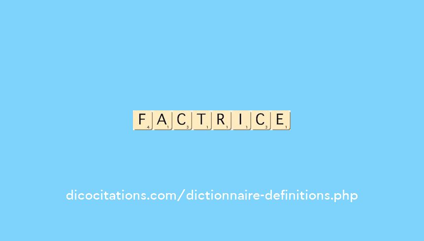 factrice factrice