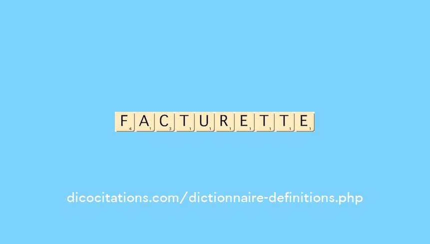 facturette facturette