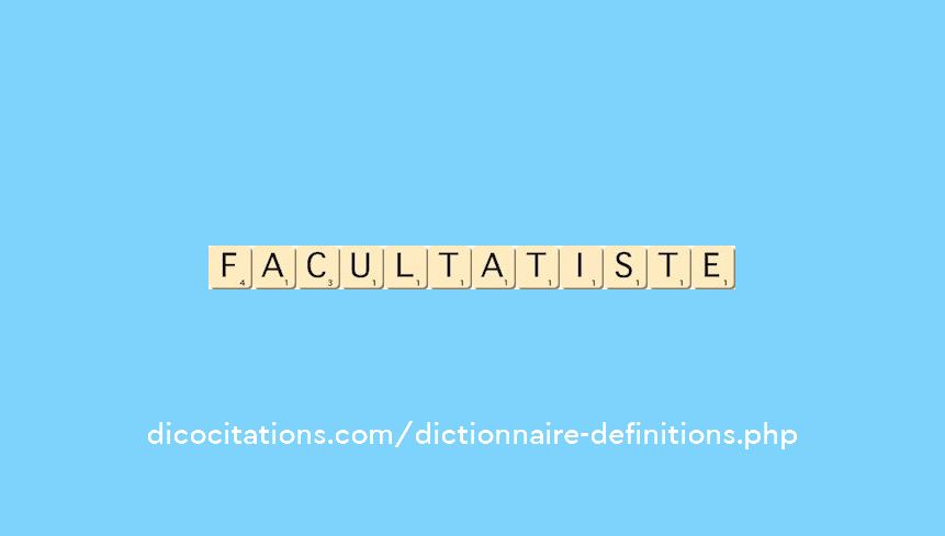 facultatiste