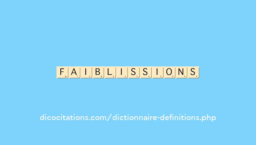 faiblissions