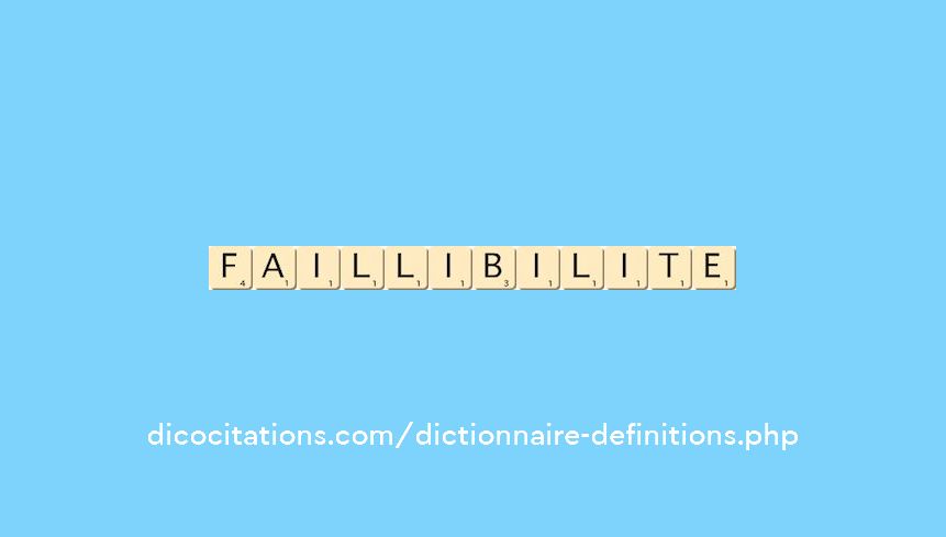 faillibilite