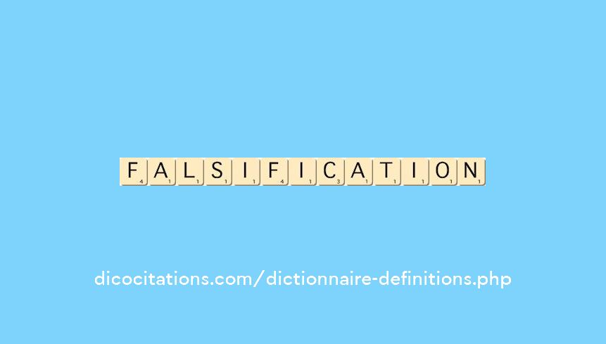 falsification