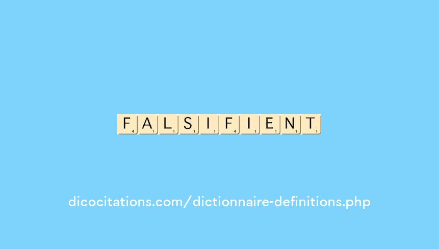 falsifient