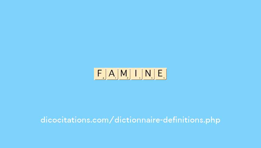 famine