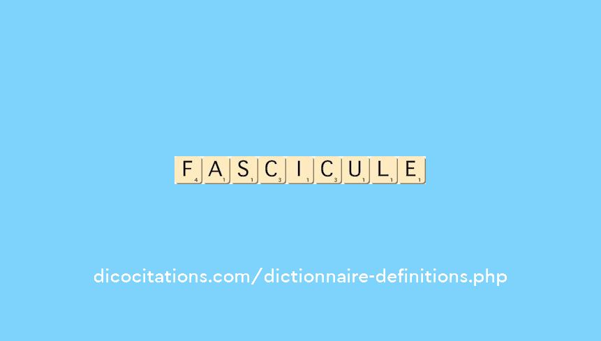 fascicule fascicule