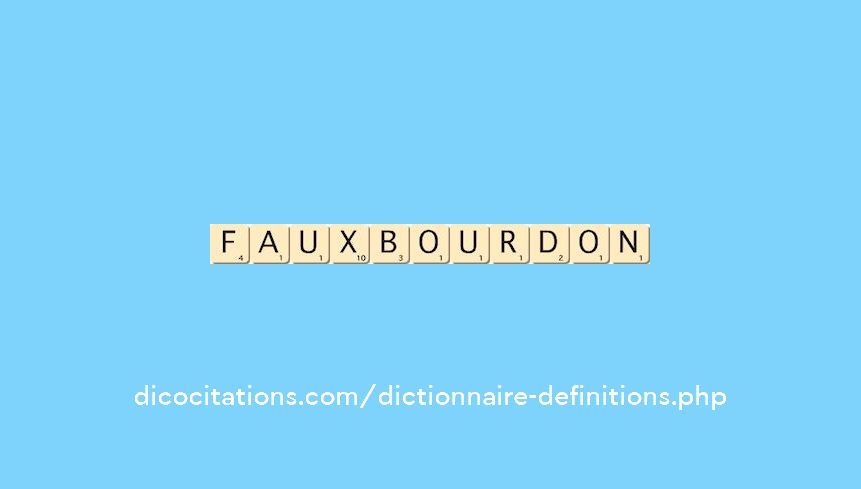 faux-bourdon