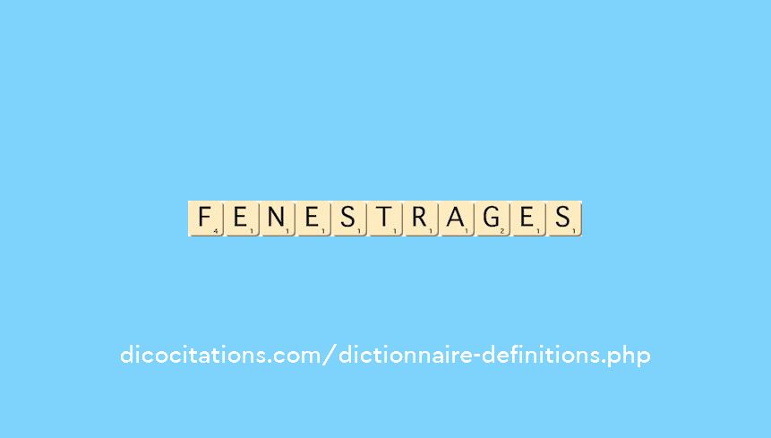 fenestrages fenestrages