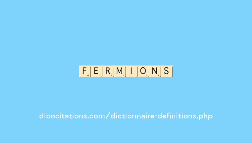 fermions fermions