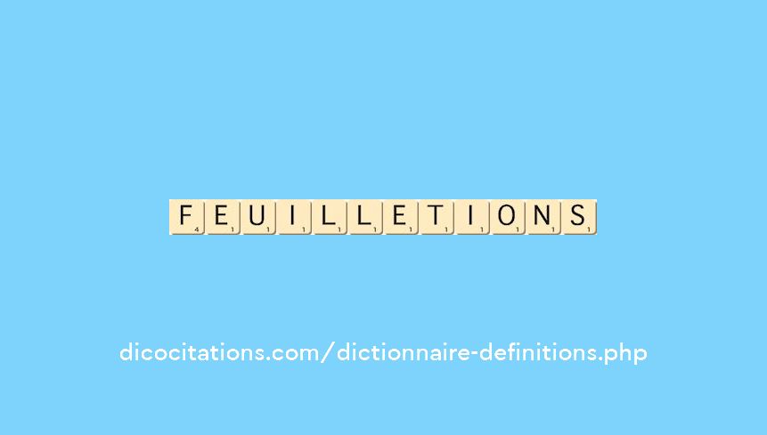 feuilletions feuilletions
