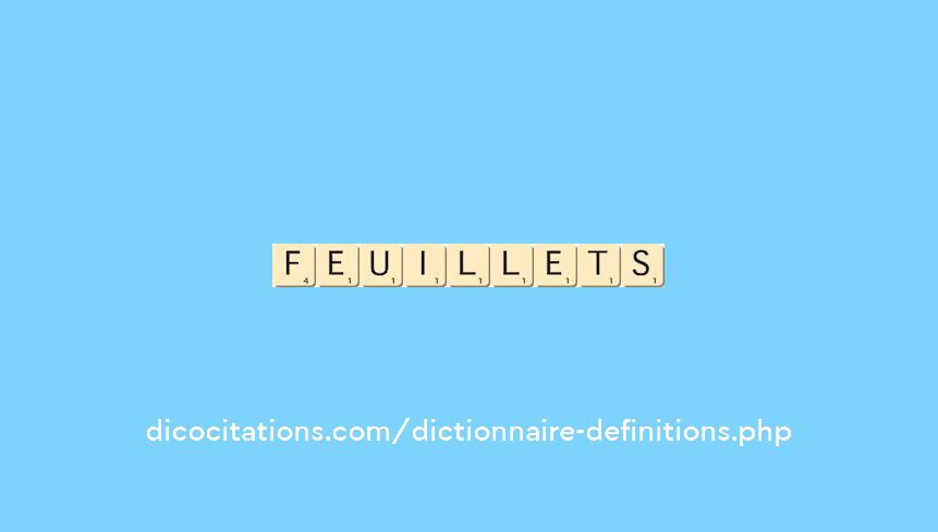 feuillets feuillets