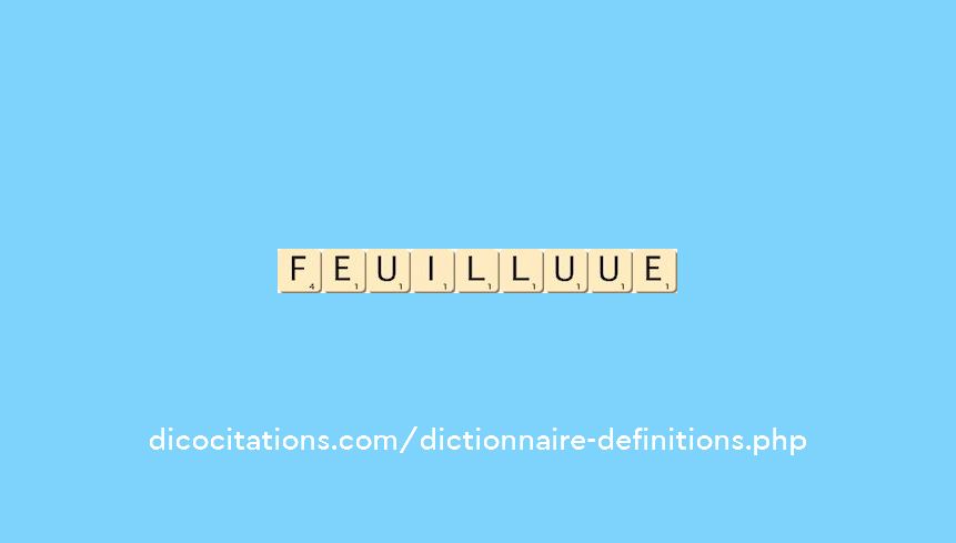 feuillu--ue