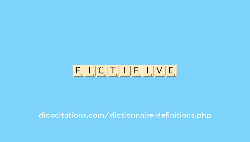 fictif--ive
