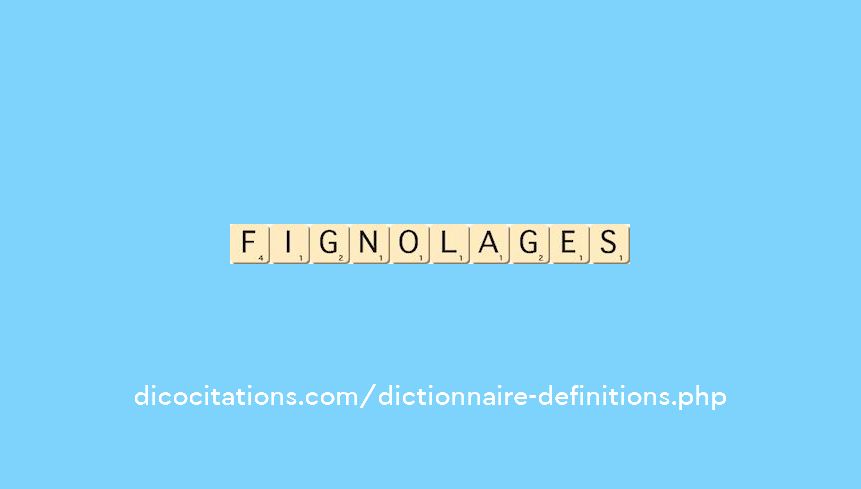 fignolages fignolages