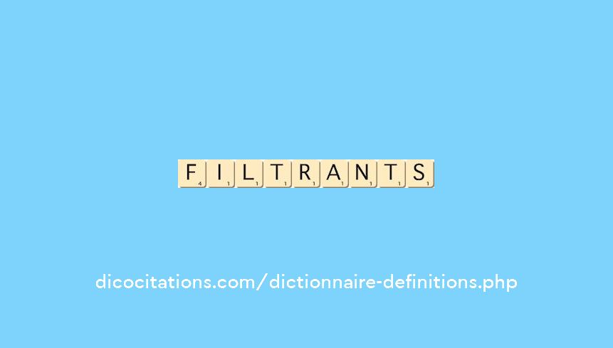 filtrants filtrants
