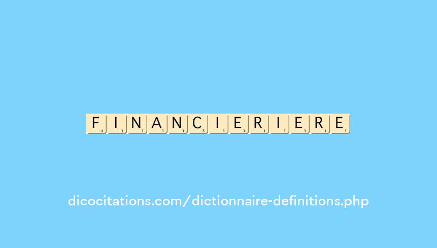 financier--iere