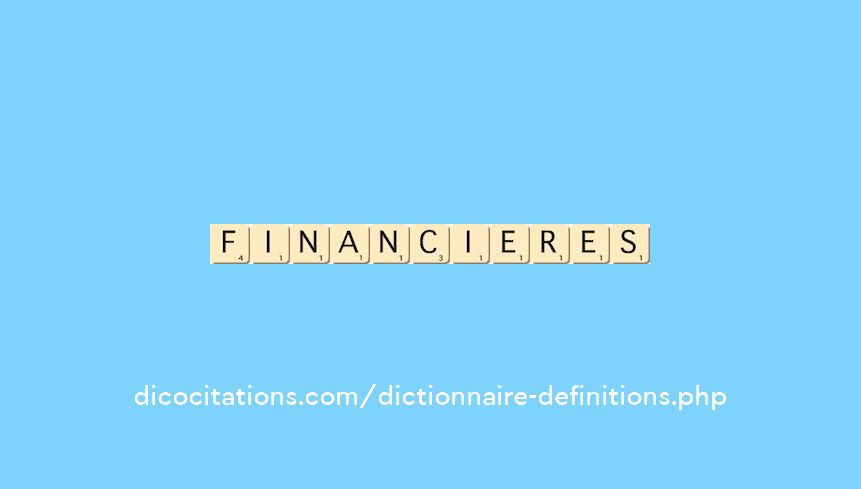 financieres financieres