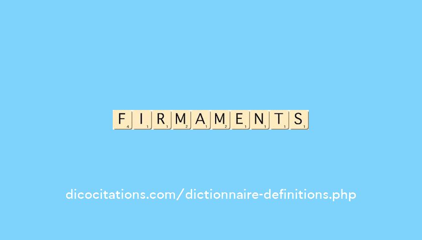 firmaments firmaments