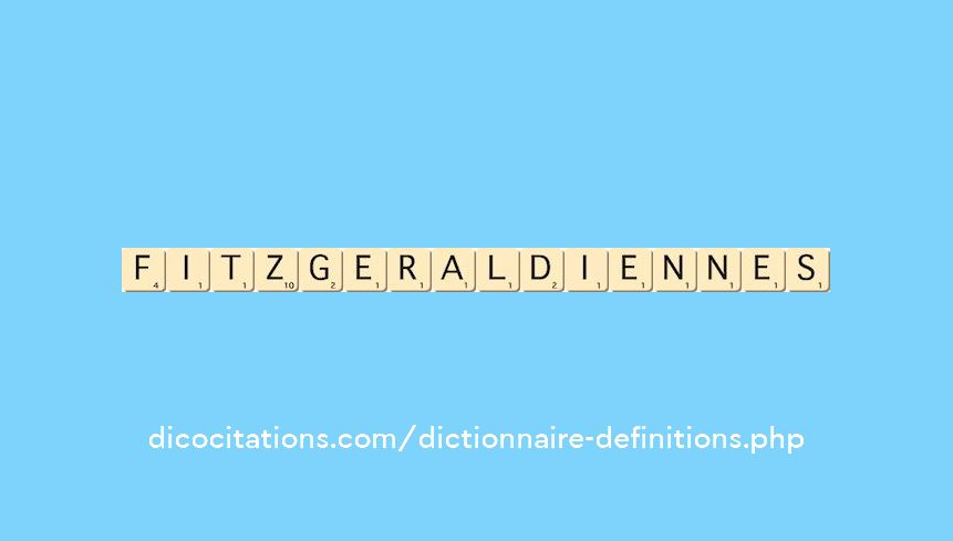 fitzgeraldiennes fitzgeraldiennes