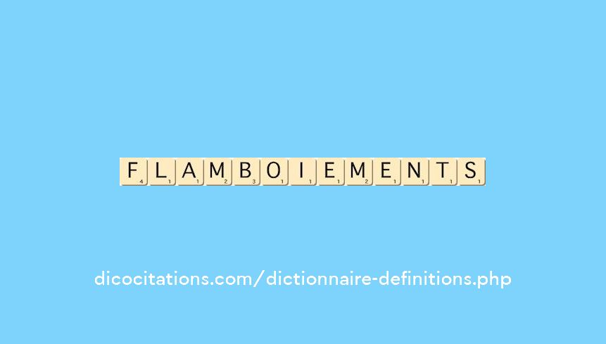 flamboiements flamboiements
