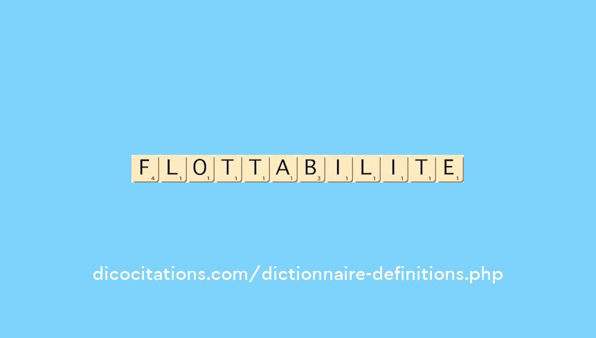 flottabilite