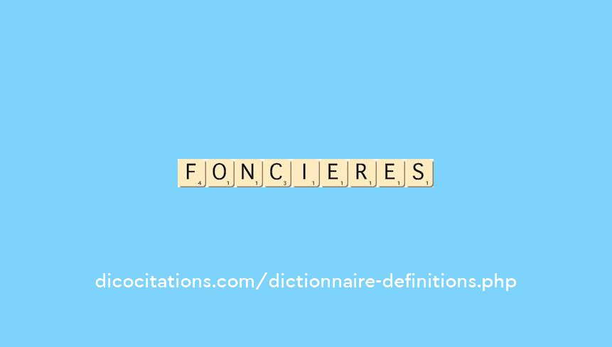 foncieres foncieres