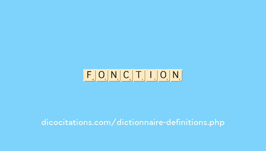 fonction fonction