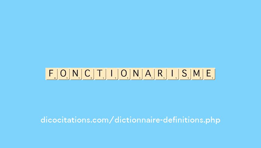 fonctionarisme