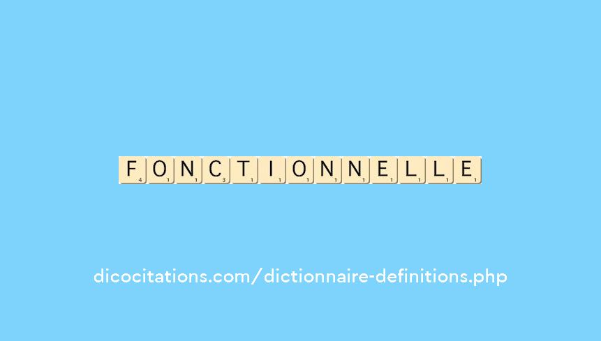 fonctionnelle fonctionnelle