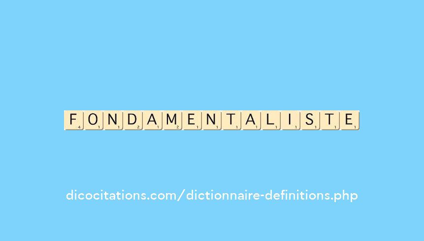 fondamentaliste