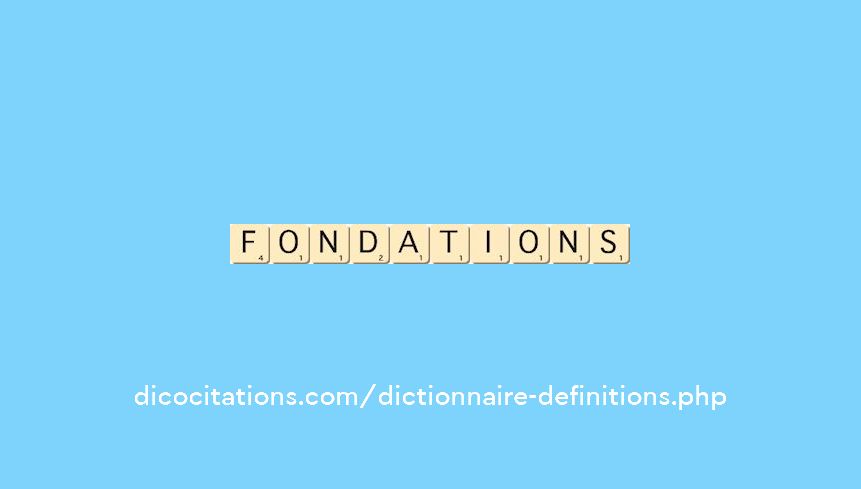fondations