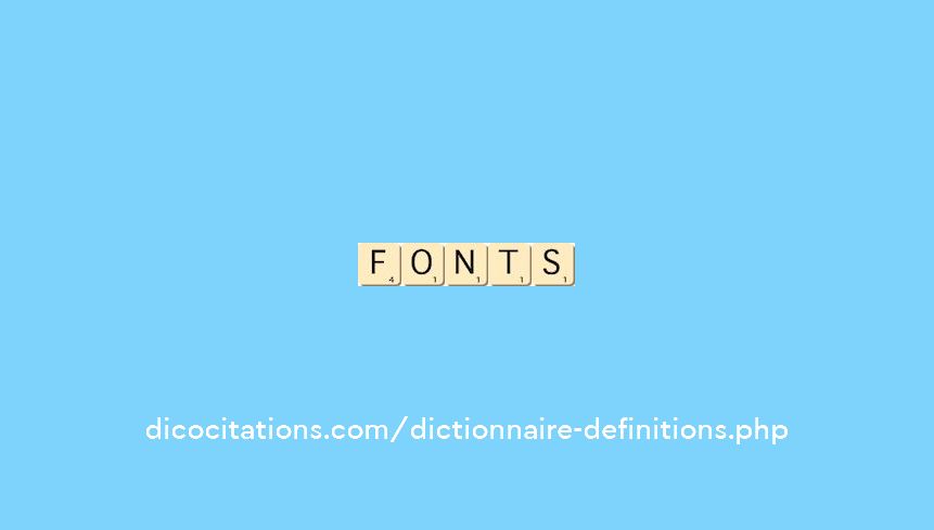 fonts