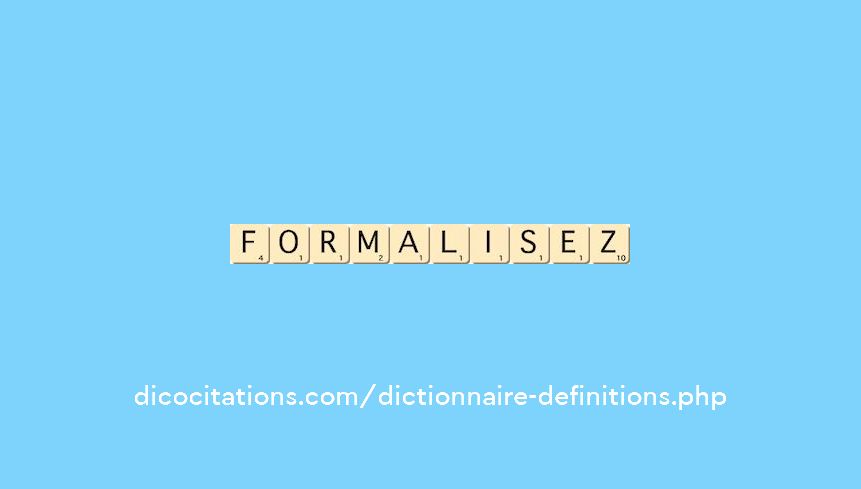 formalisez