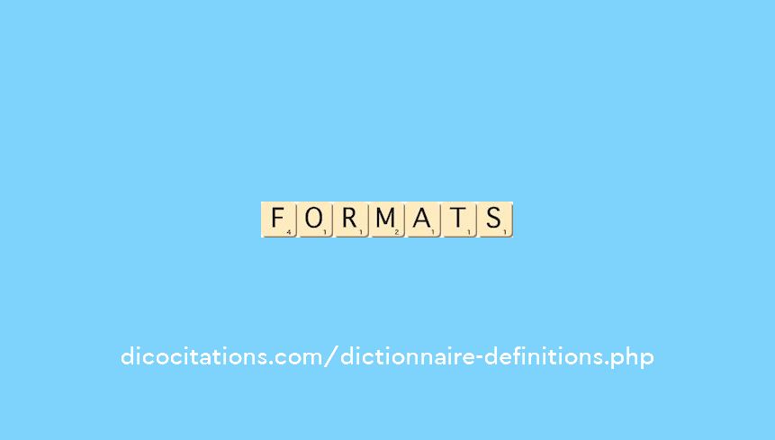 formats formats