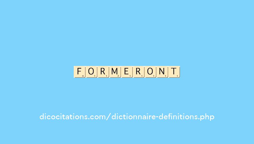 formeront formeront
