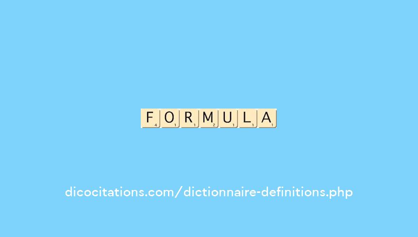 formula formula