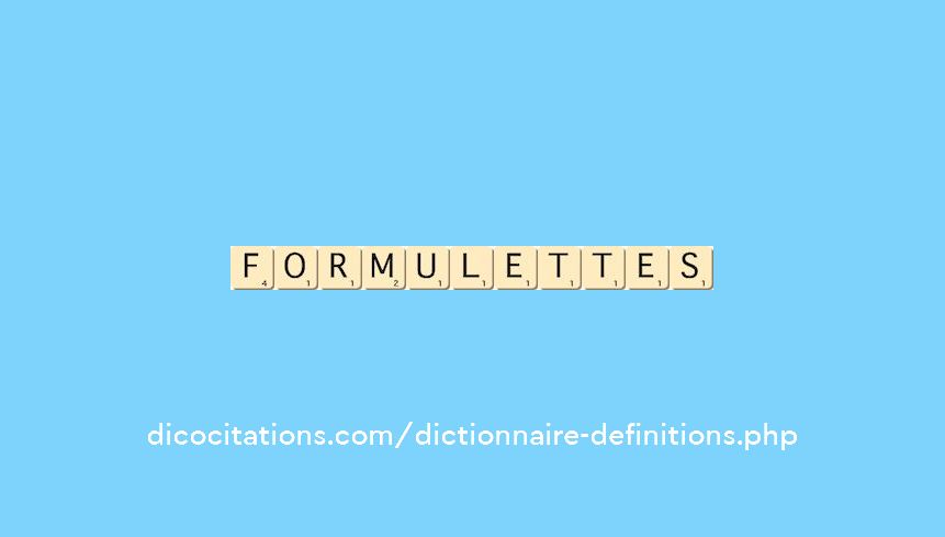 formulettes formulettes