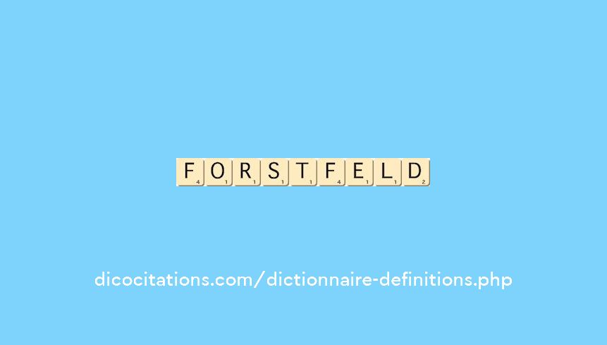 forstfeld forstfeld
