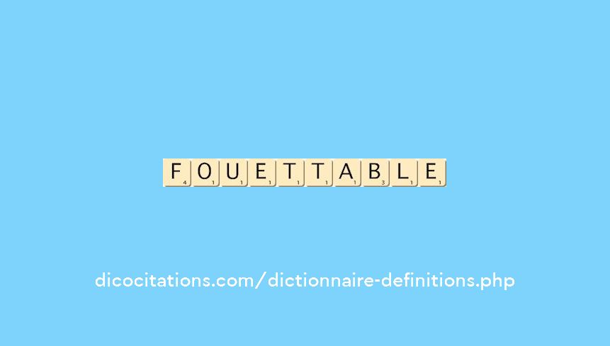 fouettable