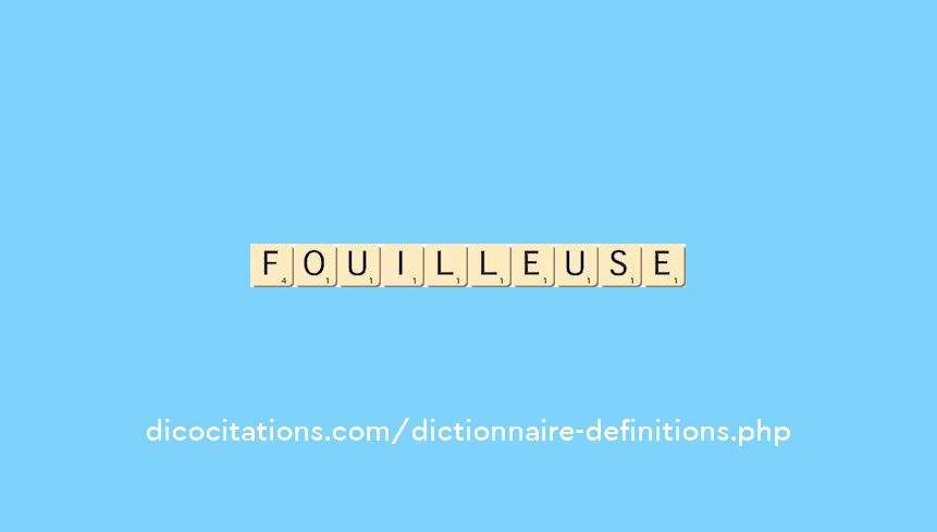 fouilleuse