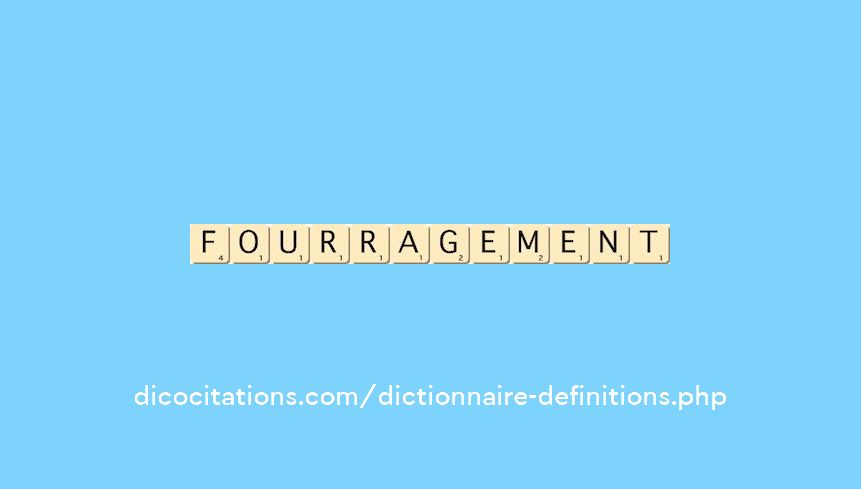 fourragement fourragement