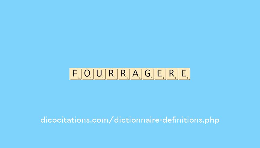 fourragere fourragere