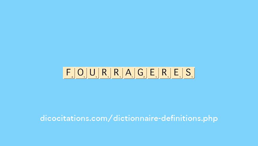fourrageres fourrageres