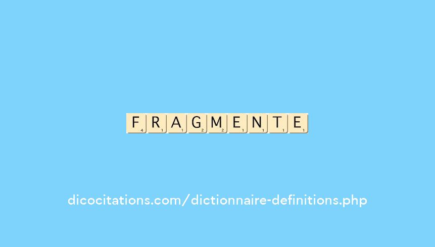 fragmente fragmente