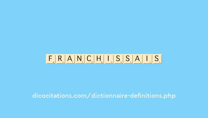 franchissais franchissais