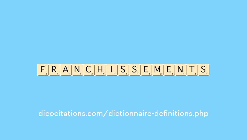 franchissements