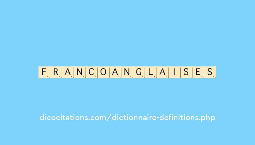 franco-anglaises franco-anglaises